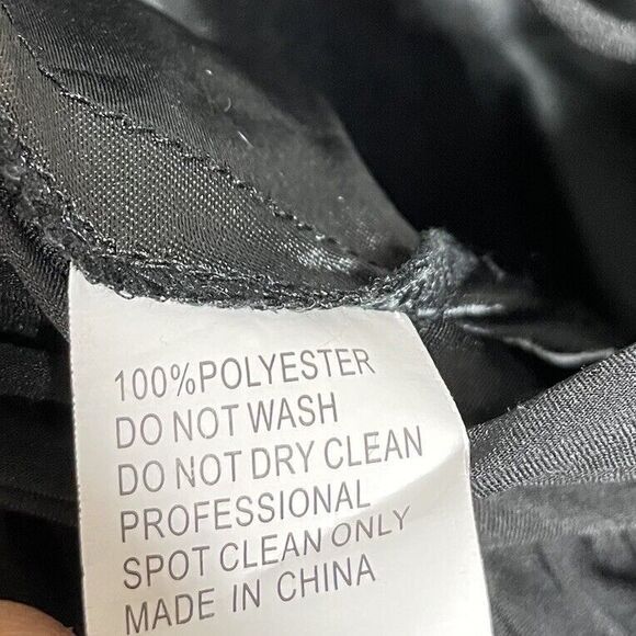 MAC DUGGAL Gown Women 6 Ruffled Cutout Lace-Up Back Solid Black - Picture 13 of 14